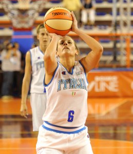 Il Prof. Dr. Antonio Pacilio e la campionessa di Basket Chiara Pastore