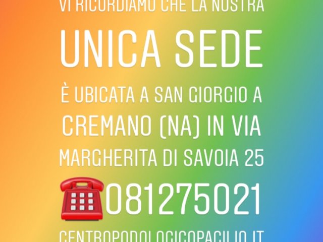 centro podologico pacilio del Prof. Dr. Antonio Pacilio