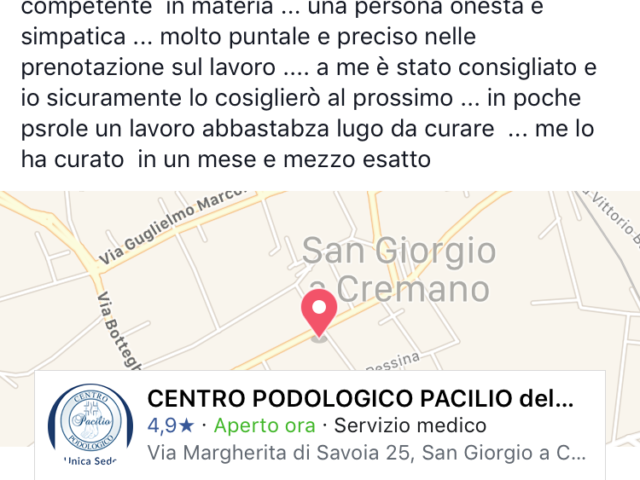 recensione podologo napoli prof. Pacilio